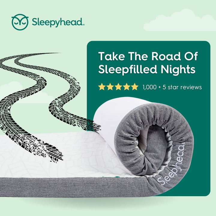 Hitting The Road This Holiday?  Cozy Up With A Sleepyhead Mattress Topper For Your RV!